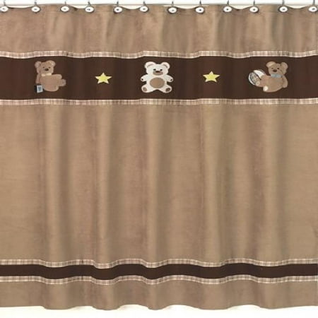 kid bath shower curtain chocolate teddy bear kids bathroom fabric bath shower curtain by sweet jojo designs kid bath shower curtain chocolate teddy bear kids bathroom fabric bath shower curtain by sweet jojo designs